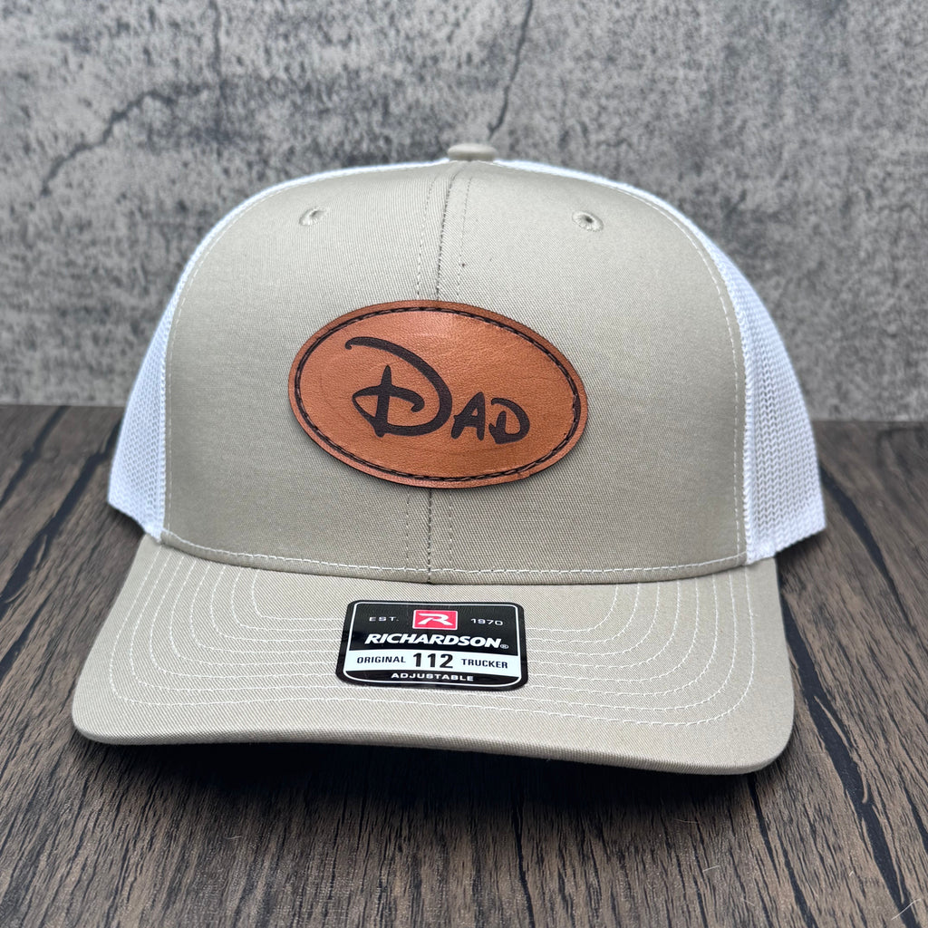 Dad Leather Patch Hat – Tan/White Richardson 112