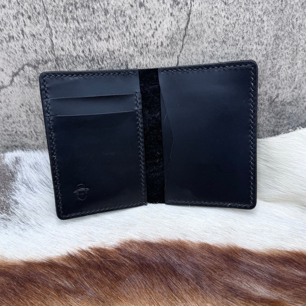 Hand-Stitched Sharkskin Vertical Wallet