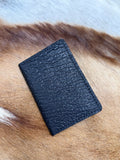 Hand-Stitched Sharkskin Vertical Wallet